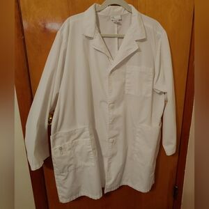 WonderWink Long White Lab Coat size 2X Medical Healthcare Doctor